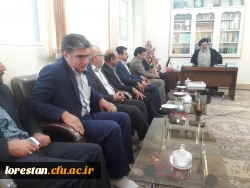 حضور جناب آقای دکتر مهرمحمدی در دفتر نماینده محترم ولی فقیه و امام جمعه شهر خرم آباد حضرت حجت الاسلام والمسلمین حاج آقا میرعمادی