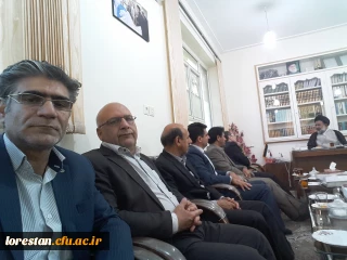 حضور جناب آقای مهر محمدی در دفتر نماینده محترم ولی فقیه  در استان لرستان و امام جمعه  شهر خرم آباد حضرت حجت الاسلام  والمسلمین حاج آقا میرعمادی