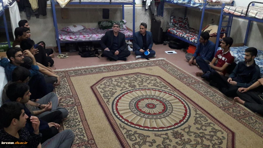 بازدید معاون توسعه منابع و امور دانشجویی مدیریت امور پردیس های استان از سراهای دانشجویی پردیس علامه طباطبایی لرستان