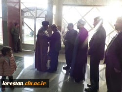 استقبال از حاج اقا دادگر در دانشگاه فرهنگیان لرستان