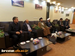 استقبال از حاج اقا دادگر در دانشگاه فرهنگیان لرستان