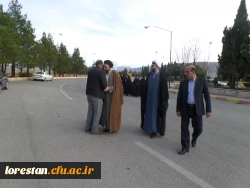 استقبال از حاج اقا دادگر در دانشگاه فرهنگیان لرستان