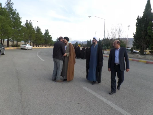 استقبال از حاج اقا دادگر در دانشگاه فرهنگیان لرستان