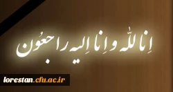 پیام تسلیت سرپرست مدیریت امور پردیس های دانشگاه فرهنگیان لرستان در پی درگذشت سرنشینان کشتی سانچی