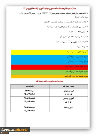 ****اطلاعیه ثبت نام****
قابل توجه مهارت آموزان ورودی97