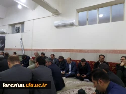 مراسم زیارت عاشورا در بیت امام جمعه برگزار شد.