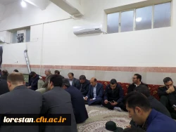 مراسم زیارت عاشورا در بیت امام جمعه برگزار شد.