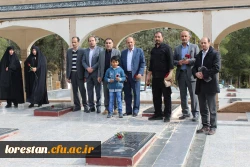 مراسم غبارروبی و عطر افشانی گلزار شهدا به مناسبت دهه مبارک فجر برگزار شد.