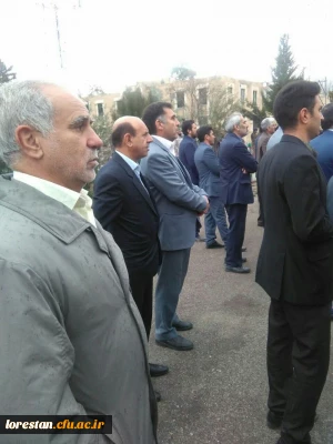 شرکت جمعی از مسئولین و کارکنان دانشگاه فرهنگیان استان لرستان در مراسم تشییع شهید جابر بیرانوند