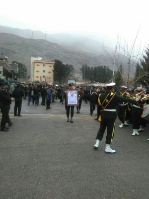 شرکت جمعی از مسئولین و کارکنان دانشگاه فرهنگیان استان لرستان در مراسم تشییع شهید جابر بیرانوند
