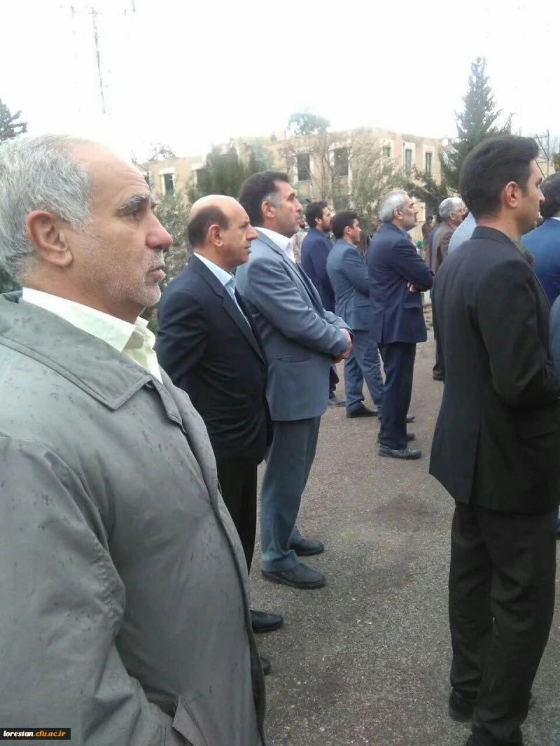 شرکت جمعی از مسئولین و کارکنان دانشگاه فرهنگیان استان لرستان در مراسم تشییع شهید جابر بیرانوند