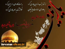 وفات حضرت زینب (س) تسلیت باد.