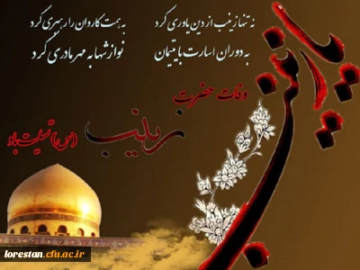 وفات حضرت زینب (س) تسلیت باد.