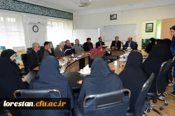 نشست صمیمی سرپرست دانشگاه فرهنگیان لرستان با  کارکنان پردیس دخترانه آیت اله کمالوند در اولین روز کاری سال جدید