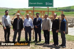 بازدید دکتر طاهری نیا از روستای سیل زده چم مهر پلدختر