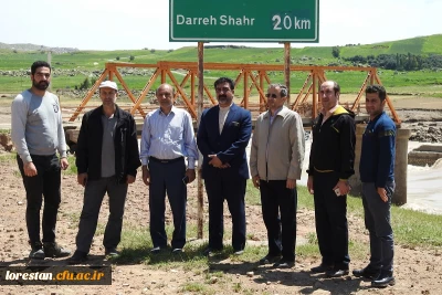 بازدید دکتر طاهری نیا از روستای سیل زده چم مهر پلدختر