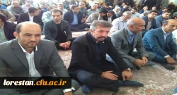 حضور سرپرست و مسئولین دانشگاه فرهنگیان استان لرستان در مراسم بزرگداشت دکتر محمد رضا حافظی پدر مدرسه سازی ایران