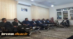 جلسه هم اندیشی روسای دانشگاه های استان با نماینده ولی فقیه و امام جمعه شهرستان خرم آباد برگزار شد.