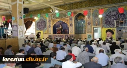 رئیس دانشگاه فرهنگیان استان لرستان سخنران پیش از خطبه های نماز جمعه شهر خرم آباد بود.ول