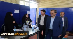 بازدید معاون پژوهش و فناوری سازمان مرکزی دانشگاه فرهنگیان از حوزه امتحانی آزمون اصلح  مهارت آموزان ماده 28