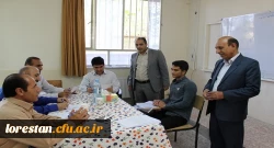 رئیس دانشگاه فرهنگیان استان لرستان از مراحل انجام مصاحبه داوطلبان ورود به دانشگاه فرهنگیان بازدید کرد.