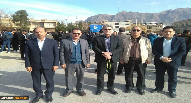 حضور دانشگاهیان دانشگاه فرهنگیان استان لرستان در مراسم گرامیداشت حماسه 9 دی 2