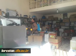 خوابگاه ها و فضاهای دانشگاه فرهنگیان استان لرستان ضدعفونی شد 5