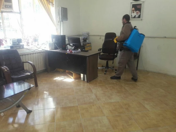 خوابگاه ها و فضاهای دانشگاه فرهنگیان استان لرستان ضدعفونی شد 6