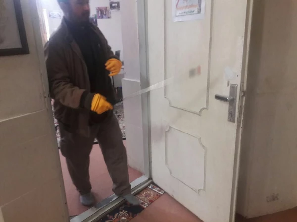 خوابگاه ها و فضاهای دانشگاه فرهنگیان استان لرستان ضدعفونی شد 7