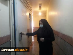 خوابگاه ها و فضاهای دانشگاه فرهنگیان استان لرستان ضدعفونی شد 10