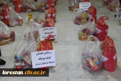بیش از 300 بسته معیشتی در قالب کمک مومنامه بین اقشارکم بضاعت شهر خرم آباد توزیع شد 3