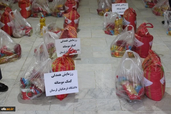 بیش از 300 بسته معیشتی در قالب کمک مومنامه بین اقشارکم بضاعت شهر خرم آباد توزیع شد 3