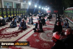 به مناسبت سومین شب شهادت حضرت سید الشهدا امام حسین (ع)  و یاران با وفایش و شهادت امام زین العابدین (ع) مراسم سخنرانی و مرثیه سرایی در دانشگاه فرهنگیان لرستان برگزار شد 2