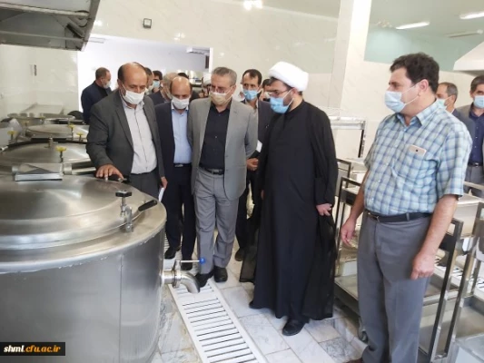 جلسه مسئولین استانی دانشگاه فرهنگیان، امام جمعه و مسئولین شهرستان الیگودرز برگزار و آشپزخانه صنعتی مرکز افتتاح شد 7