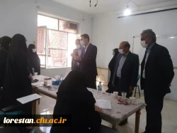 سرپرست دانشگاه فرهنگیان استان لرستان به همراه سرپرست اداره کل آموزش و پرورش استان از مراحل انجام مصاحبه داوطلبان ورود به دانشگاه فرهنگیان بازدید کردند. 4