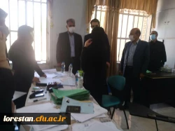 سرپرست دانشگاه فرهنگیان استان لرستان به همراه سرپرست اداره کل آموزش و پرورش استان از مراحل انجام مصاحبه داوطلبان ورود به دانشگاه فرهنگیان بازدید کردند. 5