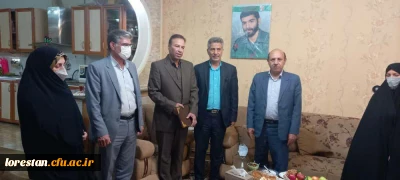 با حضور مدیر کل شاهد و امور ایثارگران سازمان مرکزی دانشگاه فرهنگیان 

از خانواده شهید دانشجومعلم و ایثارگران دانشگاه فرهنگیان لرستان تجلیل شد.