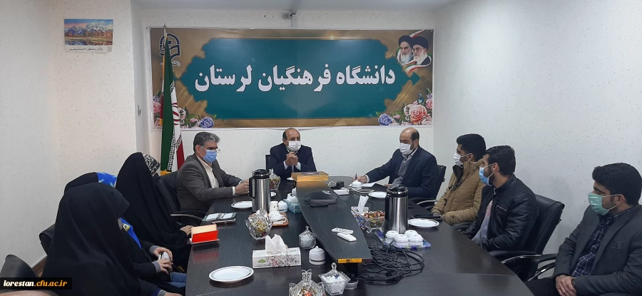 جلسه هماهنگی کنگره ملی شهدای دانشجو معلم و یادواره 33 شهید دانشجو معلم در دانشگاه فرهنگیان با حضور مسئولان دانشگاه و اعضای بسیج دانشجویی پردیس های علامه طباطبایی و آیت اله کمالوند در دفتر مدیریت این دانشگاه برگزار شد. 2