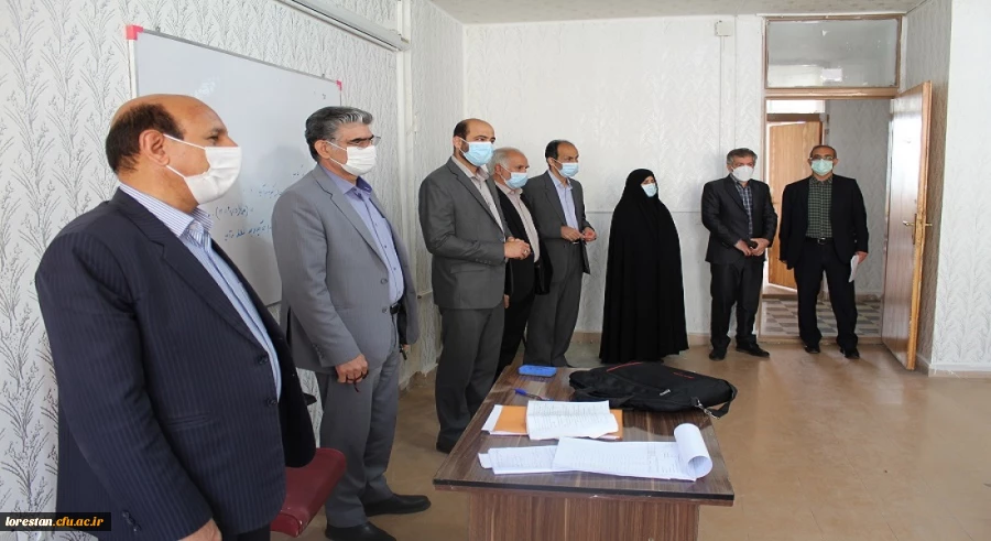 بازدید سرزده سرپرست دانشگاه قرهنگیان لرستان و دیگر مسئولان دانشگاه از کلاس های درس پردیس آیت اله کمالوند 2