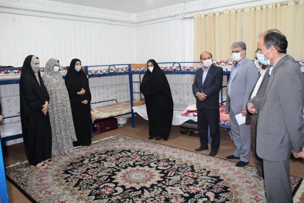 بازدید سرپرست و مسئولین دانشگاه فرهنگیان لرستان از خوابگاه های دانشجویی پردیس آیت اله کمالوند 2