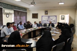 مراسم معارفه مسئول جدید حراست پردیس آیت الله کمالوند خرم آباد