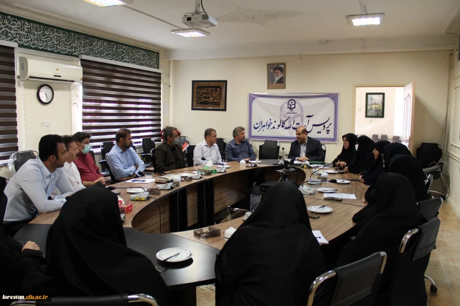 مراسم معارفه مسئول جدید حراست پردیس آیت الله کمالوند خرم آباد