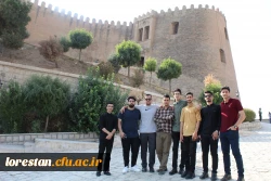 بازدید دانشجویان پسر شرکت کننده درجشنواره سی و دوم قران و عترت بخش دوم مرحله کشوری به میزبانی دانشگاه فرهنگیان لرستان از قلعه تاریخی فلک الافلاک در خرم آباد صبح امروز شانزدهم شهریور ماه به روایت تصویر 6
