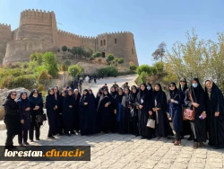 بازدید دانشجویان خواهر شرکت کننده درجشنواره سی و دوم قران و عترت بخش دوم مرحله کشوری به میزبانی دانشگاه فرهنگیان لرستان از قلعه تاریخی فلک الافلاک در خرم آباد صبح امروز شانزدهم شهریور ماه به روایت تصویر 3