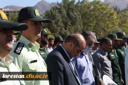 حضور دکتر عربان و کارکنان  دانشگاه فرهنگیان لرستان در تشییع شهید مدافع امنیت کشور  4