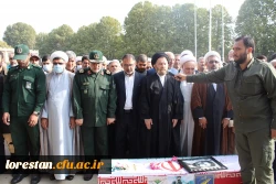 مراسم تشییع پیکر پاسدارشهید رضا خانی چگنی مدافع وطن در غرب کشور 2