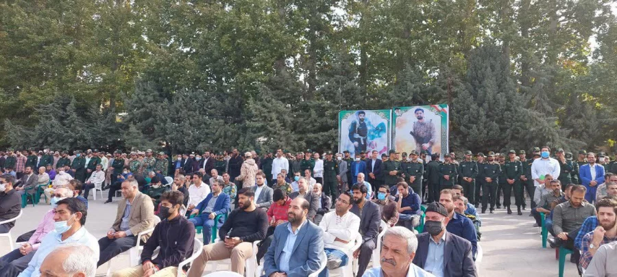 مراسم تشییع پیکر پاسدارشهید رضا خانی چگنی مدافع وطن در غرب کشور 8