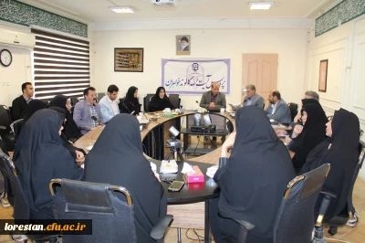 مراسم معارفه سرپرست معاونت دانشجویی و توسعه منابع پردیس آیت اله کمالوند خرم آباد