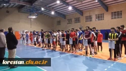 مراسم افتتاحیه و رژه تیمهای شرکت کننده در لیگ فوتسال  پردیس علامه طباطبایی لرستان   2