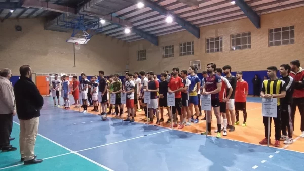 مراسم افتتاحیه و رژه تیمهای شرکت کننده در لیگ فوتسال  پردیس علامه طباطبایی لرستان   2